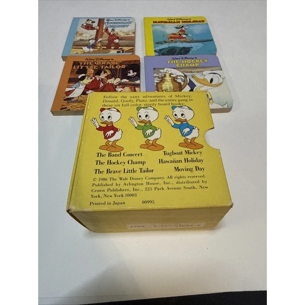 Little Treasury of Walt Disney Mickey Mouse Friends Board Books Slipcase 4 Only